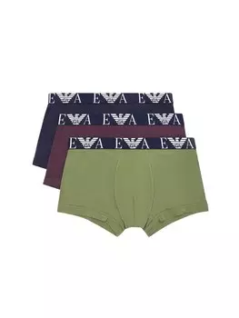 Боксерские шорты Emporio Armani, цвет Olive/Cyclamen/Black