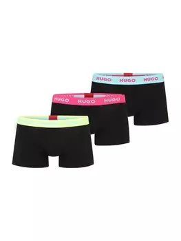 Боксерские шорты HUGO, цвет Light blue/Yellow/Pink