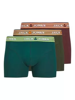 Боксерские шорты JACK & JONES Darvin, цвет Khaki/Dark green/Wine red