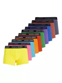 Боксерские шорты Jack & Jones "JACDAVID SOLID TRUNKS 10 PACK" (упаковка, 10 шт.), синий