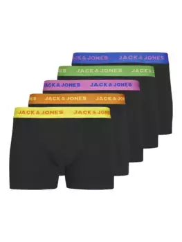 Боксерские шорты Jack & Jones "JACLEO SOLID TRUNKS 5 PACK" (упаковка, 5 шт.), черный