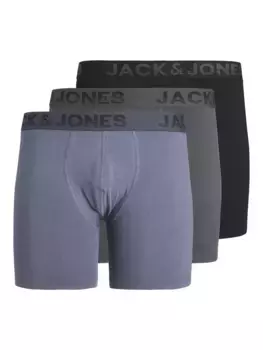 Боксерские шорты Jack & Jones "JACSHADE SOLID BOXER BRIEFS 3 PACK" (упаковка, 3 шт.), черный