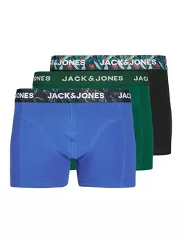 Боксерские шорты JACK & JONES JACWEST, цвет Sky blue/Dark green/Black