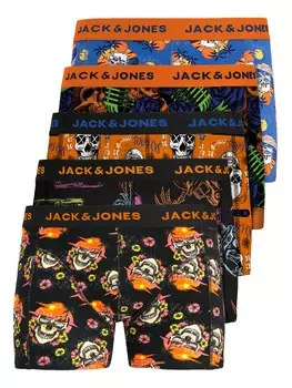Боксерские шорты JACK & JONES JJJacvel, цвет Blue/Orange/Black