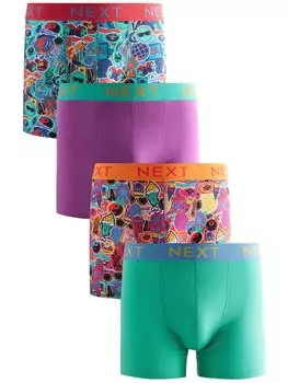 Боксерские шорты Next, цвет Light blue/Mint/Dark purple/Dusky pink