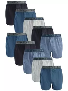 Боксерские шорты Next, цвет marine blue/Gentian/mottled blue/mottled grey