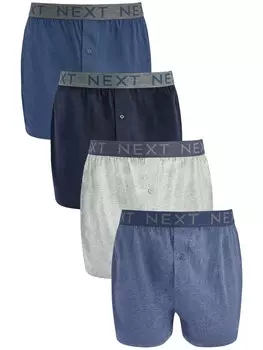 Боксерские шорты Next, цвет Navy/Dark blue/mottled blue/mottled grey