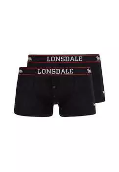 Боксерские шорты Oakworth двойная упаковка Lonsdale, черный