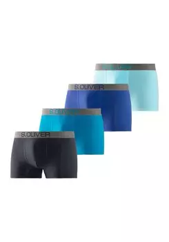 Боксерские шорты s.Oliver, цвет marine blue/Turquoise/Royal blue/Light blue