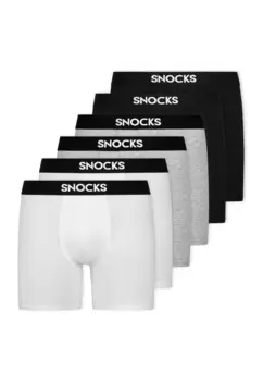 Боксерские шорты SNOCKS, цвет Grey/Black/White