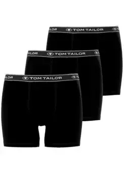 Боксерские шорты TOM TAILOR "Buffer" (3 шт. в упаковке) идеально подходят на каждый день, черный