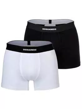 Боксерские трусы Dsquared, черный/белый
