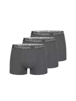 Боксерские трусы Kappa, цвет kappa boxershorts 3er pack 3x anthrazit