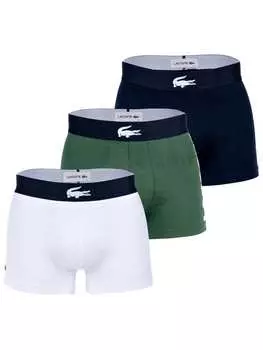 Боксерские трусы Lacoste, цвет grn/dunkelblau/wei