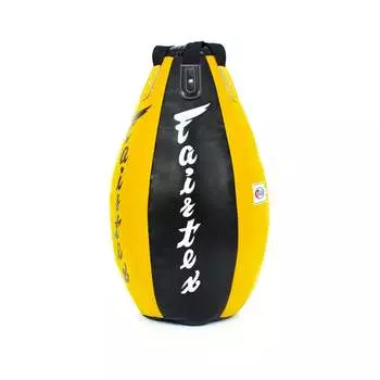 Боксерский мешок Fairtex Heavy Bag SandBag HB15, желтый / черный