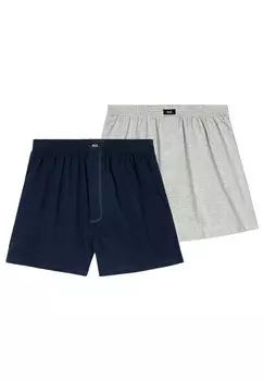 Боксеры 2 PACK H.I.S, сине-серый