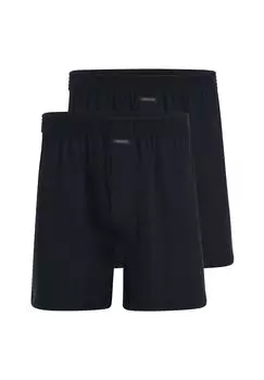 Боксеры, 2 пары базовых шорт AMMANN, черный