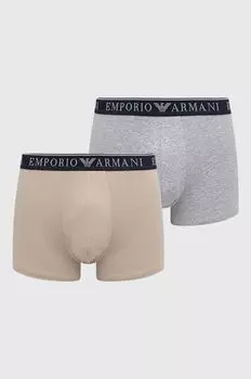 Боксеры , 2 пары Emporio Armani Underwear, мультиколор