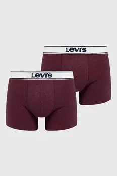 Боксеры (2 пары) Levi'S, бордовый