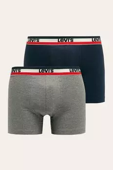 Боксеры (2 пары) Levi's, темно-синий