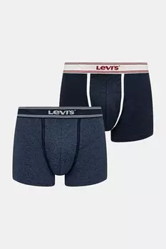 Боксеры, 2 пары Levi'S, темно-синий