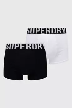 Боксеры (2 пары) Superdry, белый