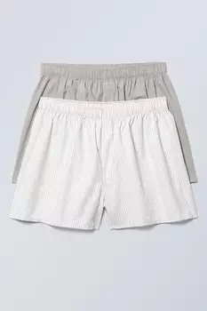 Боксеры, 2 пары Weekday, серый