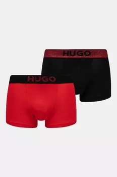 Боксеры 2 шт Hugo, красный