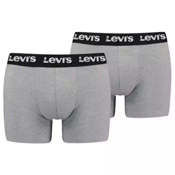 Боксеры 2 шт Levi's Repeat Logo Brief boxers 2 units, серый