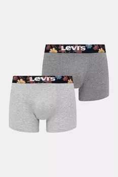 Боксеры 2 шт Levi'S, серый