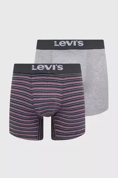 Боксеры 2 шт Levi'S, серый