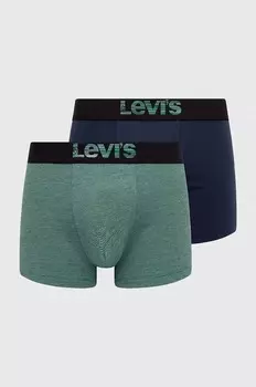 Боксеры 2 шт Levi'S, зеленый