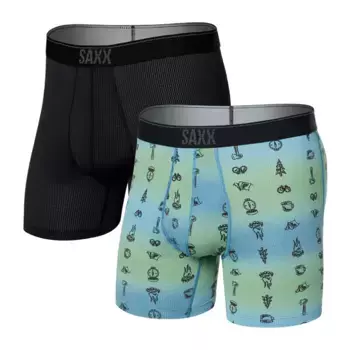 Боксеры 2 шт SAXX Underwear Quest Quick Dry Mesh Brief Fly boxers 2 units, синий