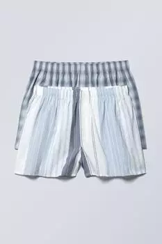 Боксеры, 2 шт Weekday, синий