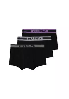 Боксеры 3 PACK Bershka, сиреневый