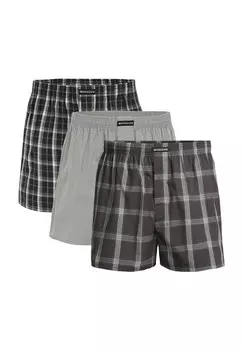 Боксеры, 3 пары, эластичный пояс, мужские MANGUUN, цвет Kombi Oliv