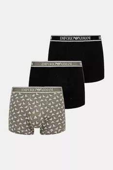 Боксеры 3 шт Emporio Armani Underwear, черный
