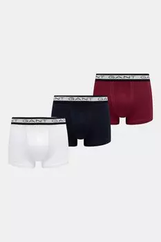 Боксеры 3 шт Gant, бордовый