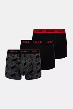 Боксеры 3 шт Hugo, черный