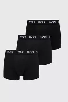 Боксеры (3 шт.) Hugo, черный