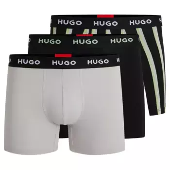 Боксеры 3 шт HUGO Design 10267989 01, черный