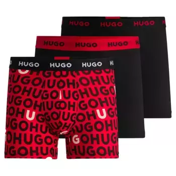 Боксеры 3 шт HUGO Design, красный