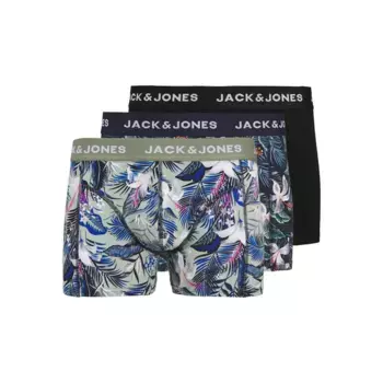 Боксеры 3 шт Jack & Jones Brady Flower, разноцветный