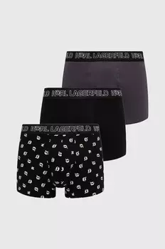 Боксеры 3 шт Karl Lagerfeld, черный
