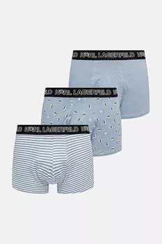 Боксеры 3 шт Karl Lagerfeld, синий