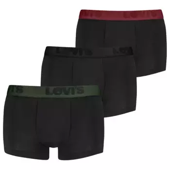 Боксеры 3 шт Levi's 905042001, черный
