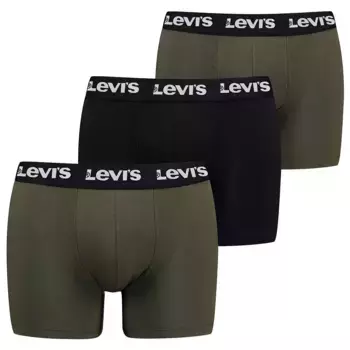 Боксеры 3 шт Levi's Repeat Logo Brief, зеленый