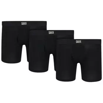 Боксеры 3 шт SAXX Underwear Vibe Xtra Brief Fly, черный