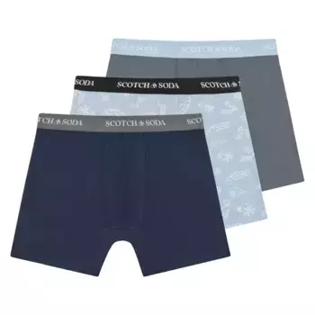 Боксеры 3 шт Scotch & Soda SSSP25M153378, разноцветный