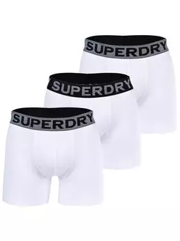 Боксеры, 3 шт. Superdry, белый